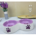 Haonai manufactured pet stoneware crock dog dish dog bowl